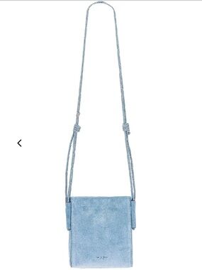 Rag & Bone Passport Bag Chambray Suede Crossbody NWOT Sold Out Color